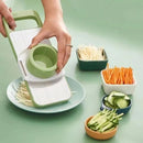 5-in-1 Multi-Functional Vegetable Slicer & Cutter (Stainless Steel Blades)