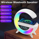 Digital Timmer Clock G Lamp Smart Light With Wireless Fast Charging And Speaker