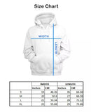 1 Pc Fleece Printed Hoodie For Women's and Men's