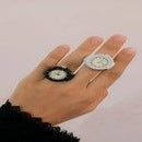 Vintage Punk Quartz Watches Finger Rings