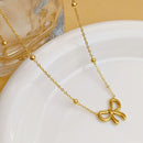 Knot Shape Ball Stainless Steel Necklace – Elegant Jewellery