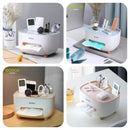 Multi Functional Desk Storage Box Remote Control Case Cosmetic Organizer Holder Tissue Box