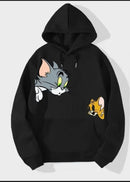 Fleece Printed Hoodie For Women's and Men's