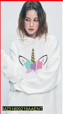 Pack Of 2 Women's Stitched Fleece Printed Hoodies