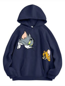 Fleece Printed Hoodie For Women's and Men's