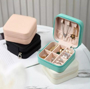 Leather Pocket Jewellery Organizer Box (Random Color)