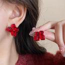 Crystal Sparkling Korean Earrings – Elegant Shine